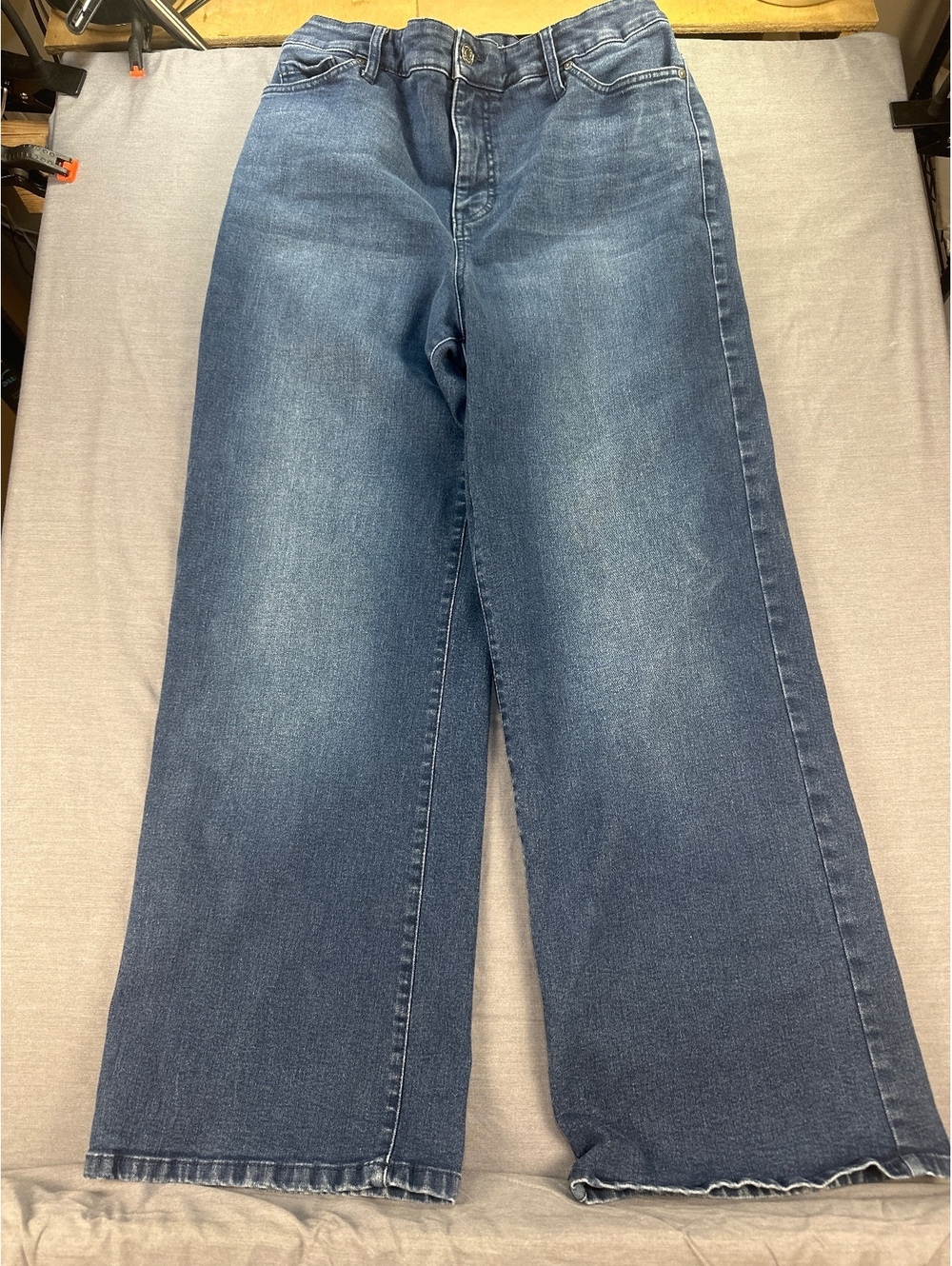 terra & sky Women Jeans 14W Blue Straight Fit Denim